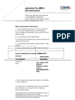 U.S. Visa Application Fee (MRV) Cash Payment Instructions