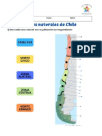 Guía Quinto Mapa Chile Con Zonas Naturales