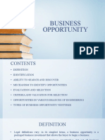 Business Opportunity: Prepared by Pranav K R