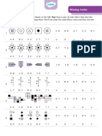 Non-Verbal Reasoning Missing Codes: 1 A B C D e