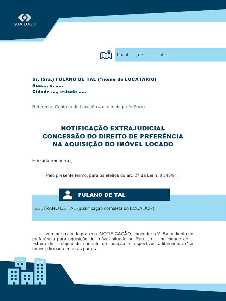 NOTIFICACAO-EXTRAJUDICIAL Visual Law | PDF