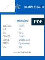 Transferencias Internas: Comprobante de Transaccion