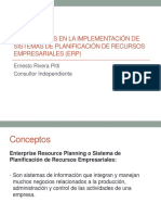 Experienciasenlaimplementaciondesistemas ERP