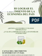 Cómo Lograr El Crecimiento de La Economía Del