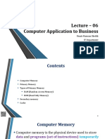 Lecture Memory Computer