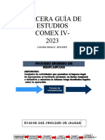 Tercera Guía de Estudios Comex Iv-2023: Claudia Rojas E.-Docente