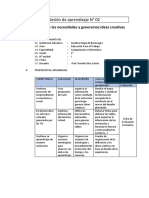 Sesión de aprendizaje N° 02