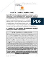 Code of Conduct For NRC Staff