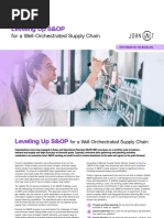 Leveling Up S&OP: For A Well-Orchestrated Supply Chain