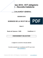 S SVT Obligatoire 2018 Nouvelle Caledonie Corrige