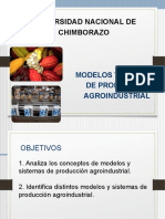 Universidad Nacional de Chimborazo: Modelos Y Sistemas de Producción Agroindustrial