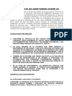 Declaración de Jimi Jaider Paredes Aguirre