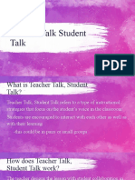 Teacher Talk Student Talk 1
