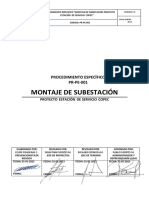 Procedimiento Especifico - Montaje de Subestación - Eds Copec