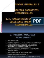 2 - 3 - Características de Las Soluciones Magmático-Hidrotermales