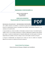 MRV Engenharia E Participações S.A.: Diretor Executivo de Finanças e Relações Com Investidores