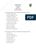 Taller Reacciones Redox