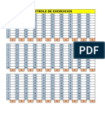 CONTROLE DE EXERCICIOS EXCEL