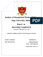 Sage University, Indore: Institute of Management Studies (SIMS)