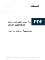 Windows Server Expert Workshop