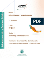 Licenciatura en Administración y Gestión Pública: Información General