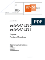 Operating Instructions Estefold 4210 + 4211