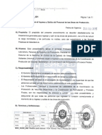 PON - GGGP - 001 Lineamientos para El Ingreso y Salida Del Personal de Las Área de Producción