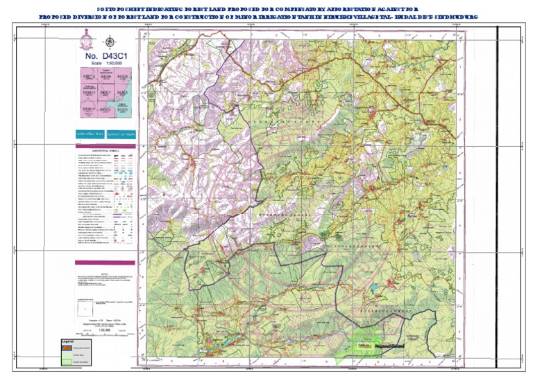 Compensatory Afforestation Map: Nirukhe | PDF