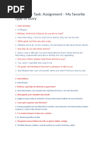 Week 03 - Task: Assignment - My Favorite Type of Story