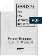 Bourdieu Pierre Y Wacquant Loic - Respuestas Por Una Antropologia Reflexiva