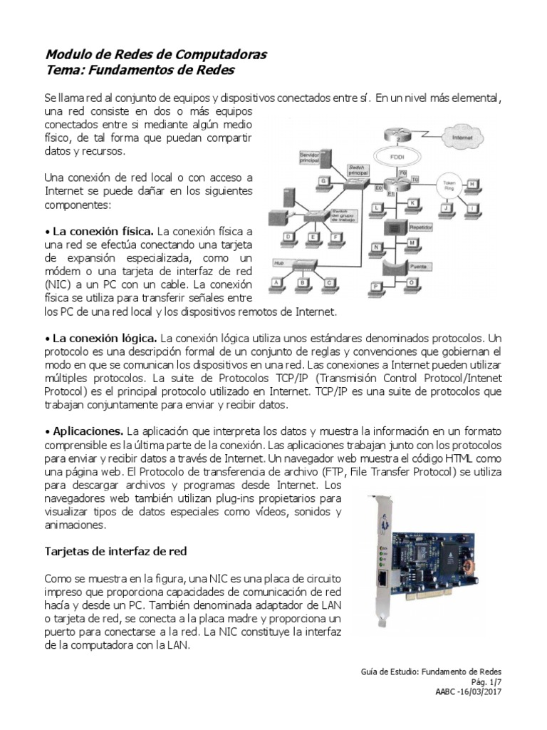 Fundamentos de Redes de Computadoras | PDF | Red de computadoras ...