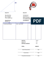 Purchase Order: Item Account QTY Unit Cost Subtotal