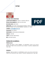 Ejemplo de Curriculum Vitae