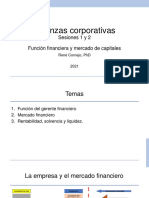 Finanzas corporativas: Función del gerente financiero y mercado de capitales
