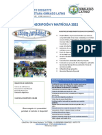 Proceso de Inscripción y Matrícula 2022