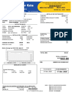 Factura de energía eléctrica para A.P.V. 17 de Julio Mazuco con detalles de consumo, pagos e información de próxima facturación