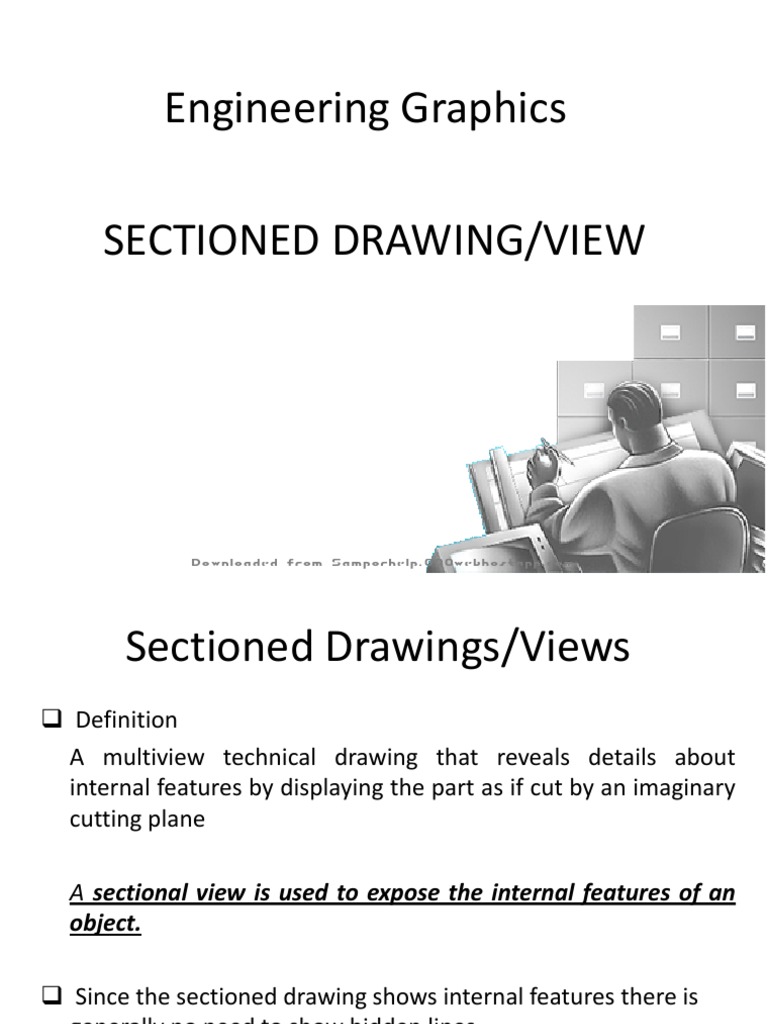 Understanding Sectioned Drawings | PDF | Technical Drawing