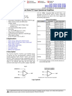 TL07xx Low-Noise FET-Input Operational Amplifiers: 1 Features