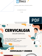 Guía sobre cervicalgia: causas, síntomas y tratamiento