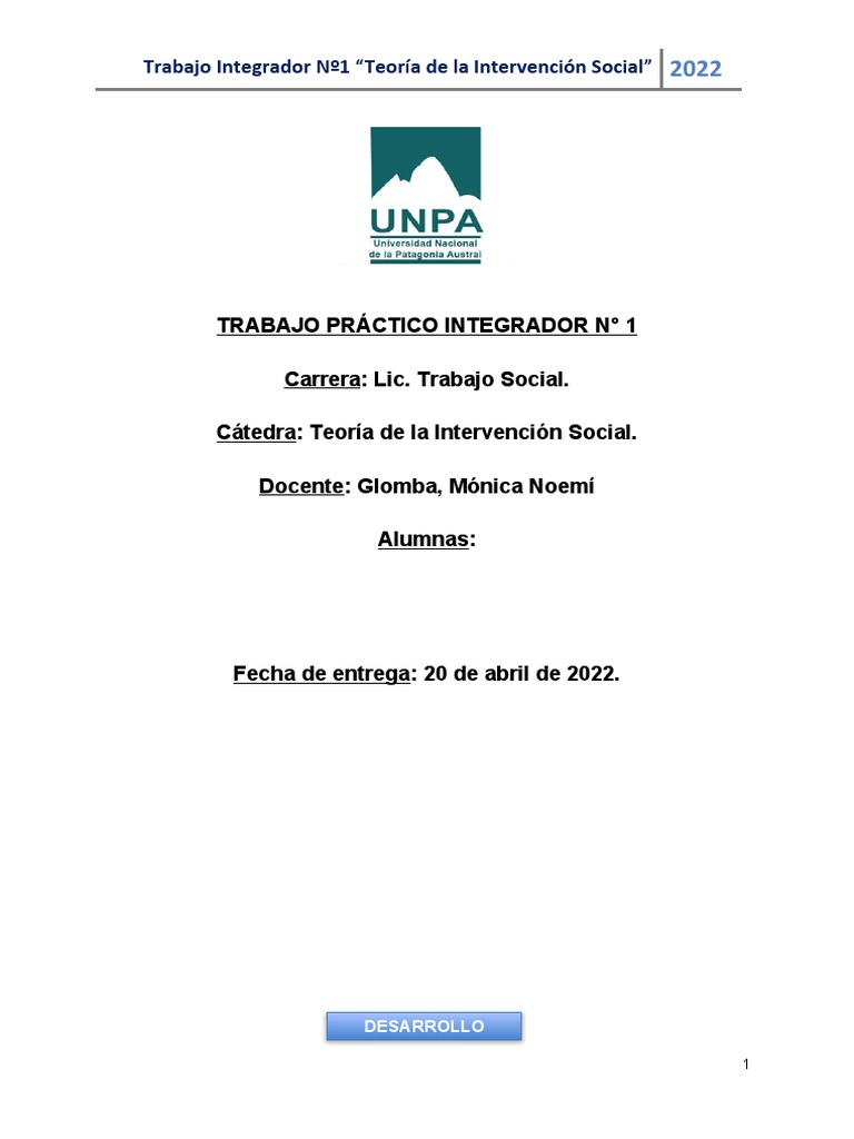 Trabajo Grupal N1 Teoria de La Intervencion Social | PDF | Crecimiento ...