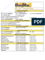 Dados Cadastrais BeerMax