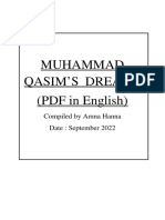 Muhammad Qasim'S Dreams (PDF in English) : Compiled by Amna Hanna Date: September 2022