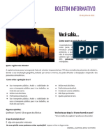 Jornal escolar sobre poluição do ar