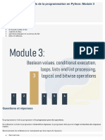 Éléments Essentiels de La Programmation en Python: Module 3: Dans Ce Module, Vous Découvrirez