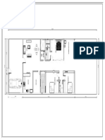 Plano de distribución de casa de 3 dormitorios