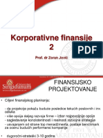Korporativne Finansije 2: Prof. DR Zoran Jović