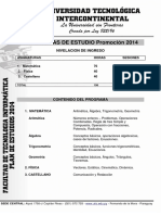 Programas de estudio nivelación 2014