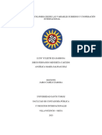 Análisis económico de Colombia subsidios cooperación