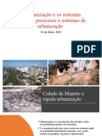 A Urbanização e Os Sistemas Urbanos: Processos e Sistemas de Urbanização