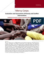 Lessons Learned On Measuring Impact 2011 Mercy Corps